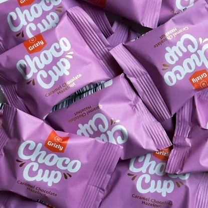 Choco Cups karamelová čokoláda & lískooříškový krém