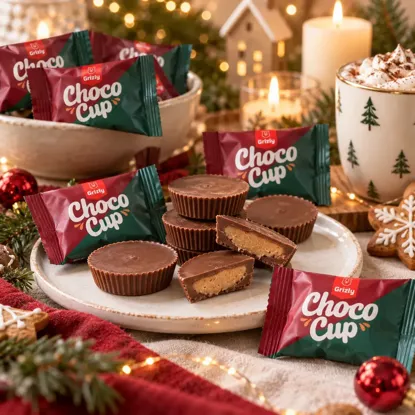 Choco Cups Merry Xmas perníček (12 ks)