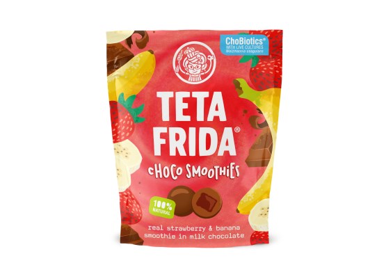 Choco Smoothies pravé banány a jahody v mliečnej čokoláde