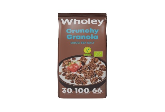 Chrumkavá granola s čokoládou a morskou soľou BIO