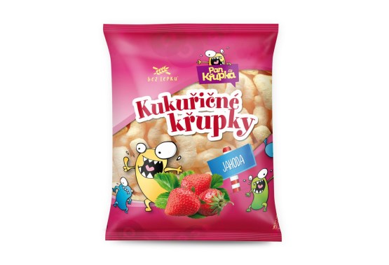 Chrumky kukuričné jahodové