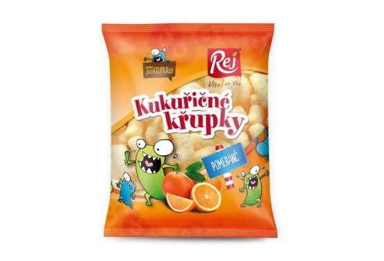 Chrumky kukuričné pomarančové