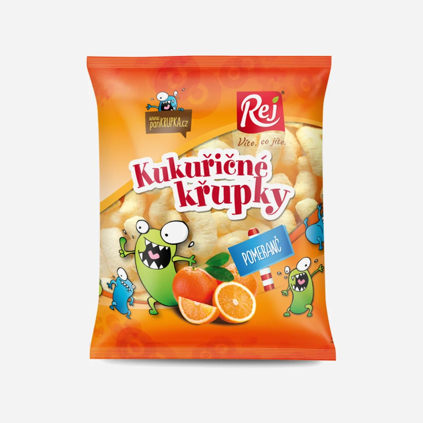 Chrumky kukuričné pomarančové