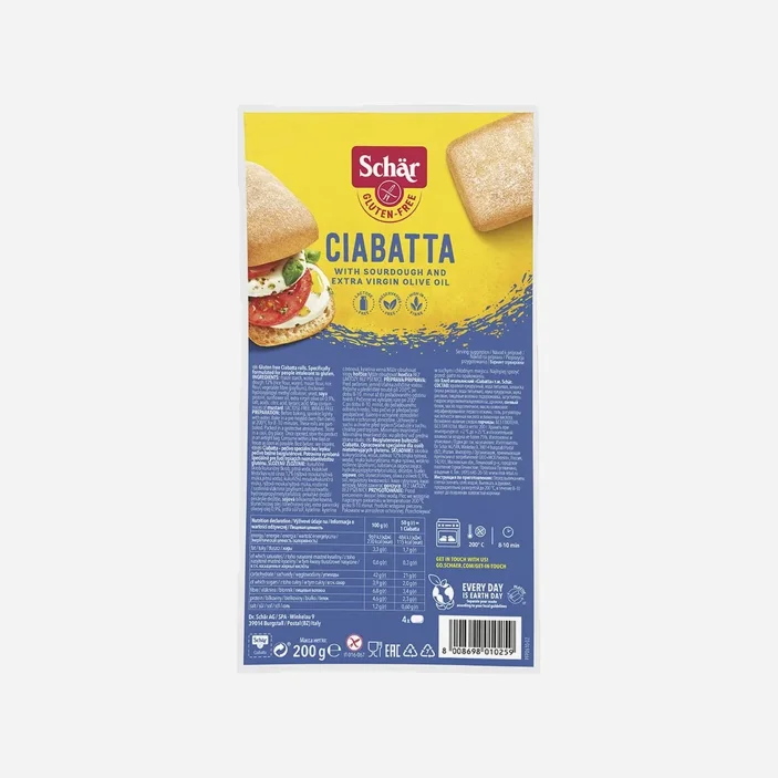 CIABATTA bezlepkový