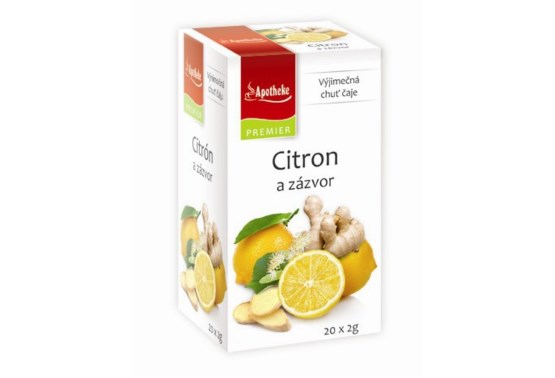 Citrón a zázvor 20 sáčkov