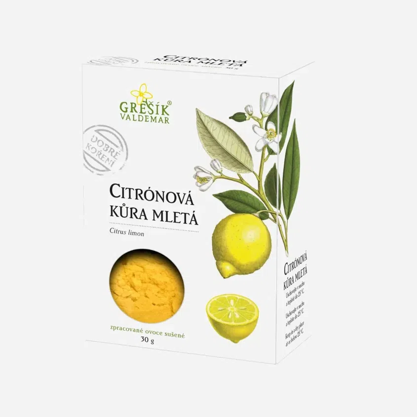 Citrónová kůra mletá