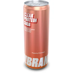 Clear protein soda peachy paradise