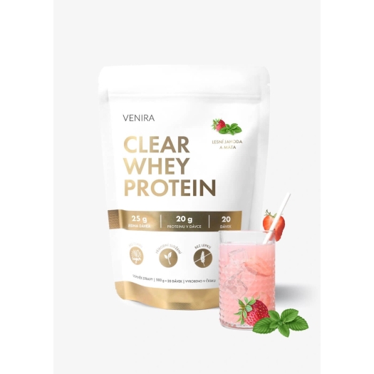 Clear whey protein / proteinová limonáda jahoda a máta