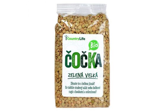 Čočka zelená velká BIO