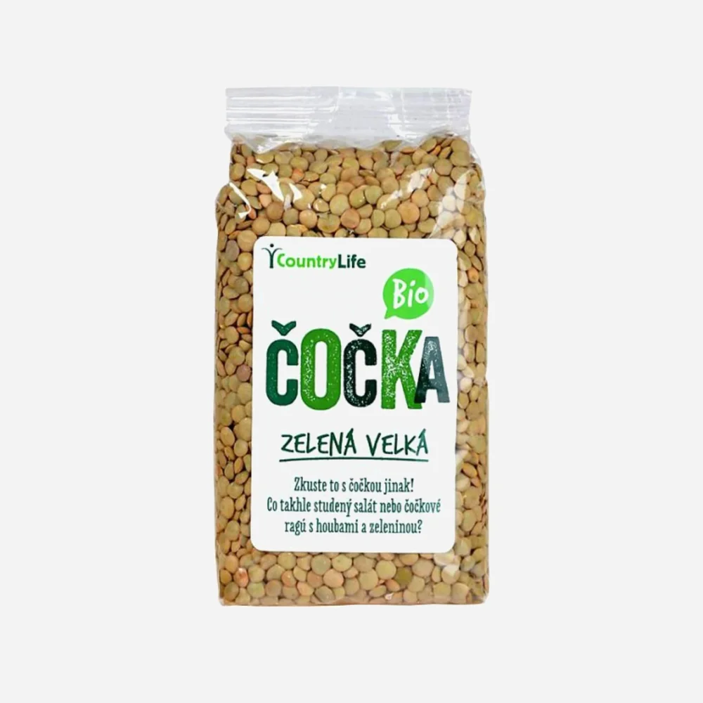 Čočka zelená velká BIO