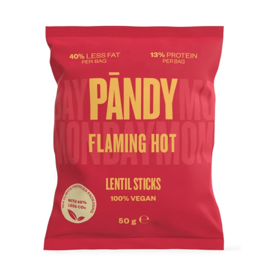 Čočkové chipsy flaming hot