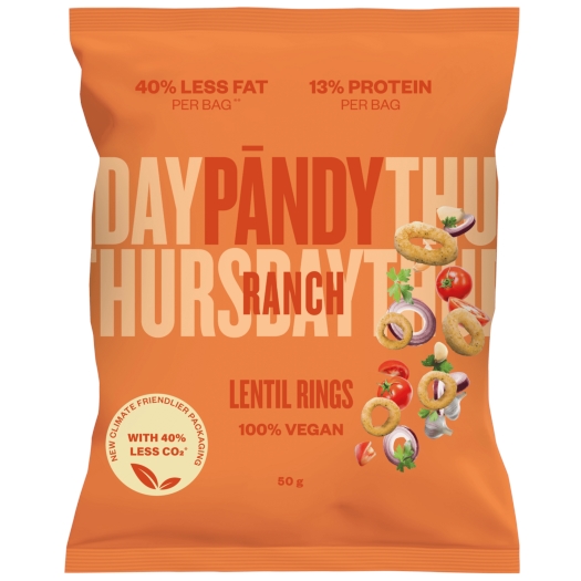 Čočkové chipsy ranch
