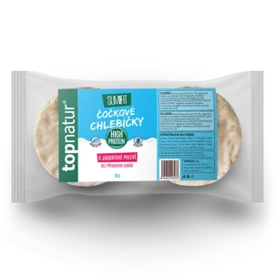 Čočkové chlebíčky jogurtová poleva