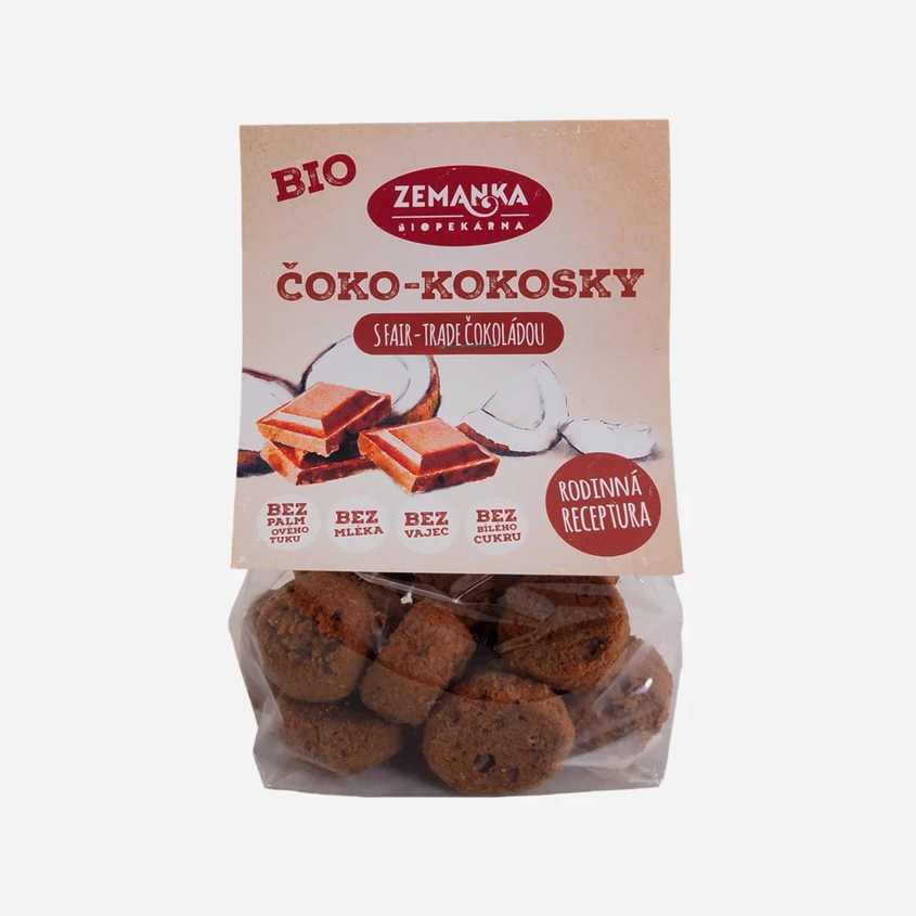 Čoko-kokosky s 60% hořkou čokoládou BIO