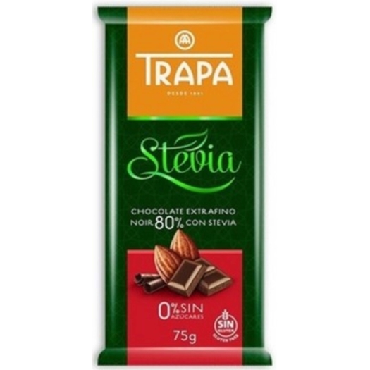 Čokoláda hořká 80 % kakaa se stevií