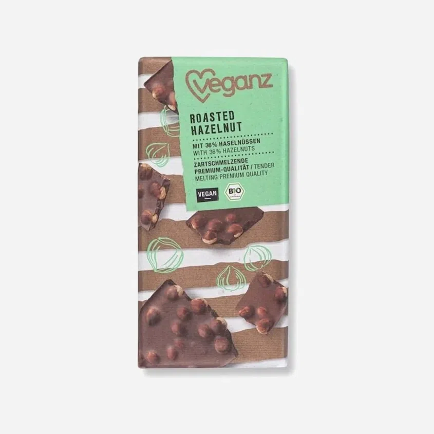 Čokoláda s praženými lískovými ořechy BIO