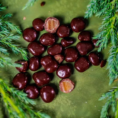 Čokoládové dražé pomeranč