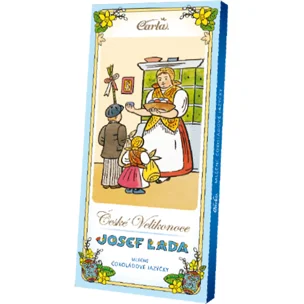 Čokoládové jazýčky mléčné Velikonoce Lada