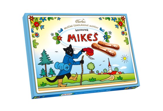 Čokoládové jazýčky mliečne Mikeš