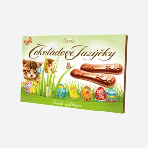 Čokoládové jazýčky Velikonoce mléčné