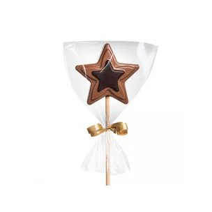 Čokoládové lízátko mléčné/hořké – hvězdička