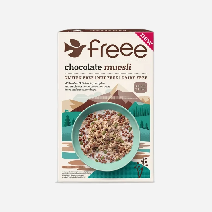 Čokoládové muesli bez lepku, mléka a ořechů