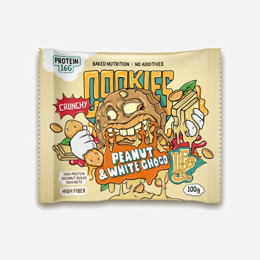 Cookies Arašídy a bílá čokoláda