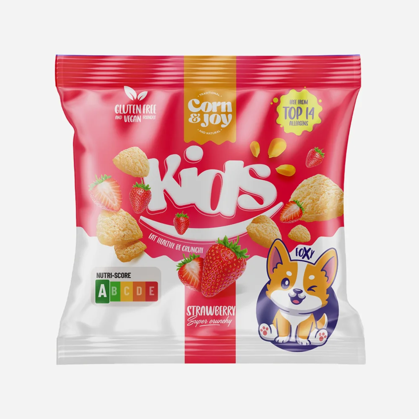 Corn&Joy KIDS snack jahoda 40g