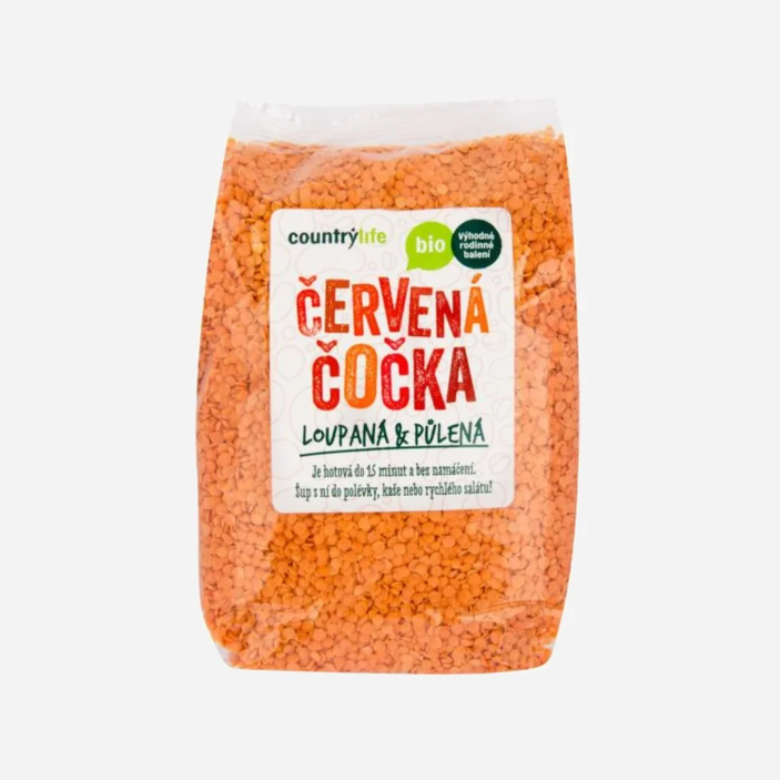 Countrylife Čočka červená půlená BIO 1 kg