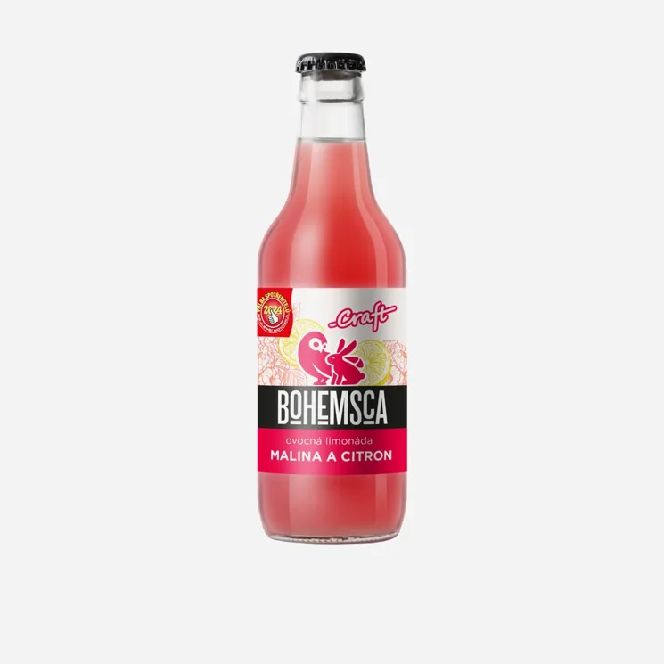 Craft limonáda malina a citron sklo 12 x 330 ml