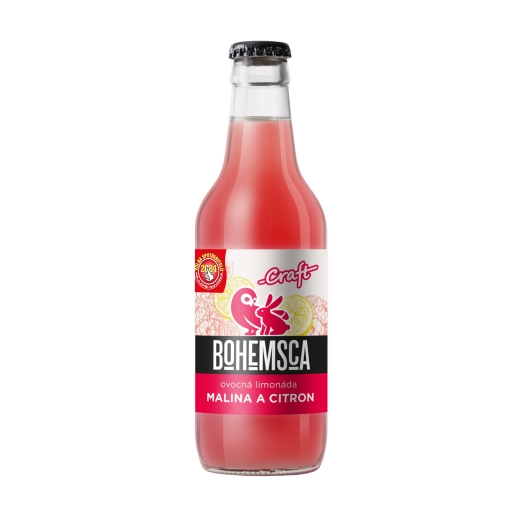 Craft limonáda malina a citron sklo