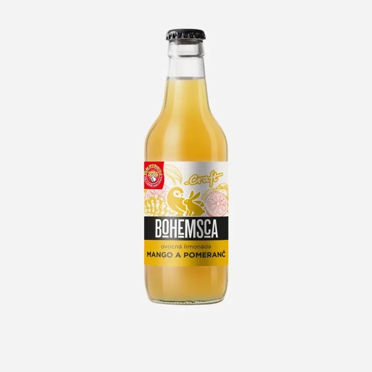 Craft limonáda mango a pomeranč sklo - expirace 1.6.2026