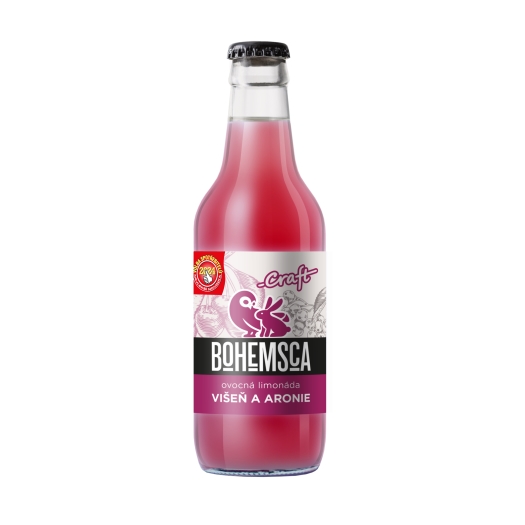 Craft limonáda višeň a aronie sklo