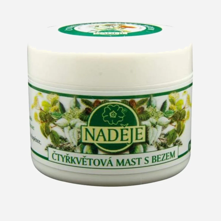 Čtyřkvětová mast s bezem