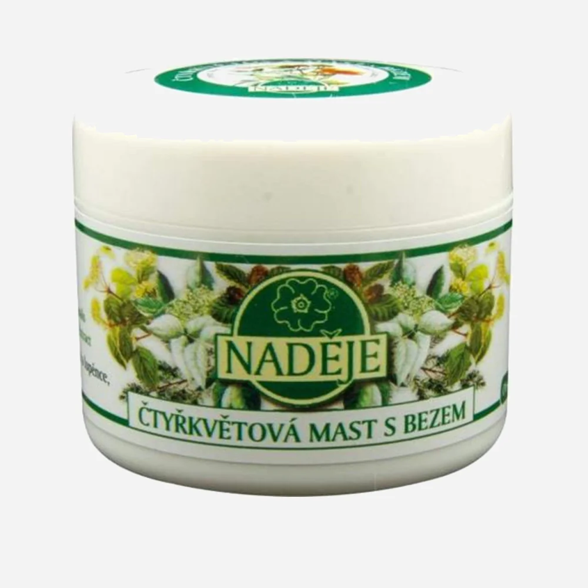 Čtyřkvětová mast s bezem