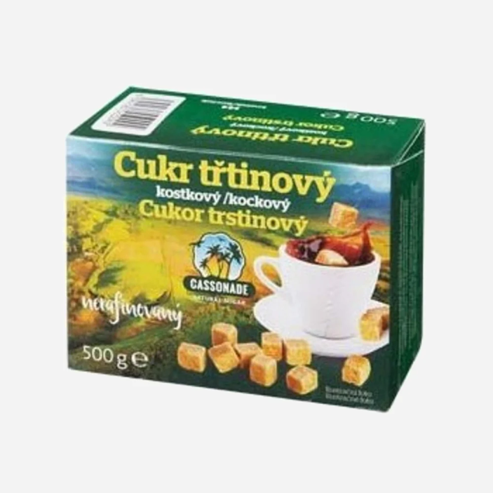 Cukr třtinový kostky
