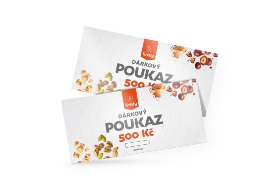 Darčekový tlačený poukaz 500 Kč