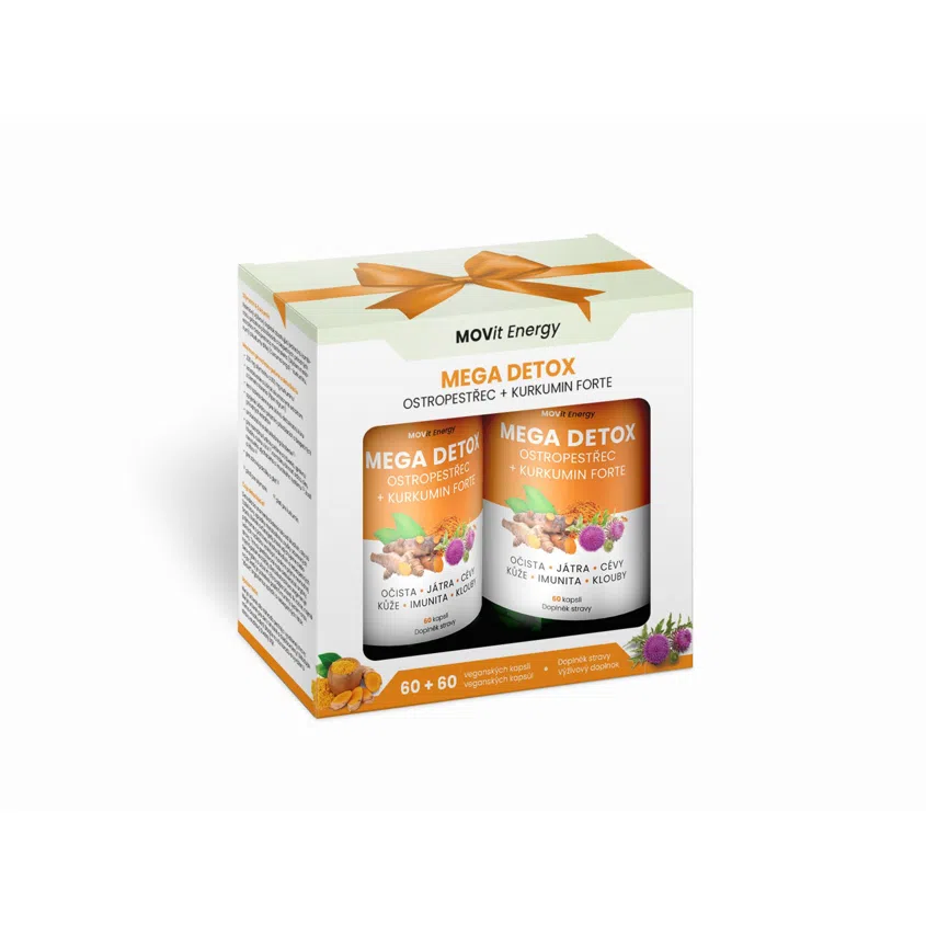 Dárkové Balení Mega Detox Ostropestřec a Kurkumin forte