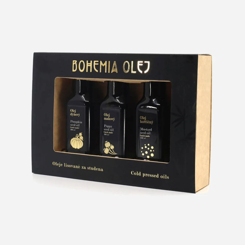 Dárkové balení olejů dýně, mák, hořčice 3 x 100 ml