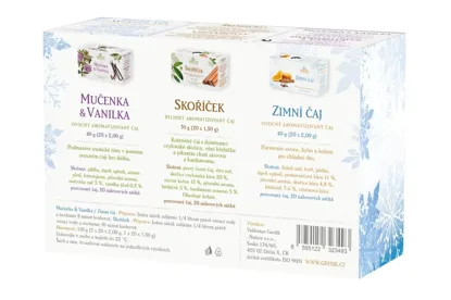 Dárkové trio Vůně zimy 60 sáčků 6 x 60 sáčků