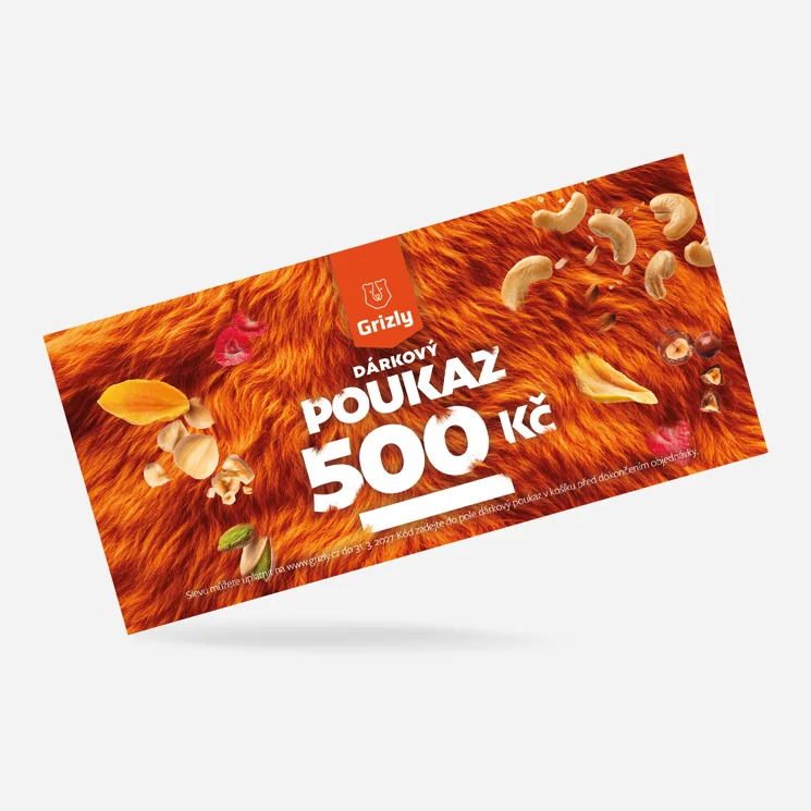 Dárkový tištěný poukaz 500 Kč