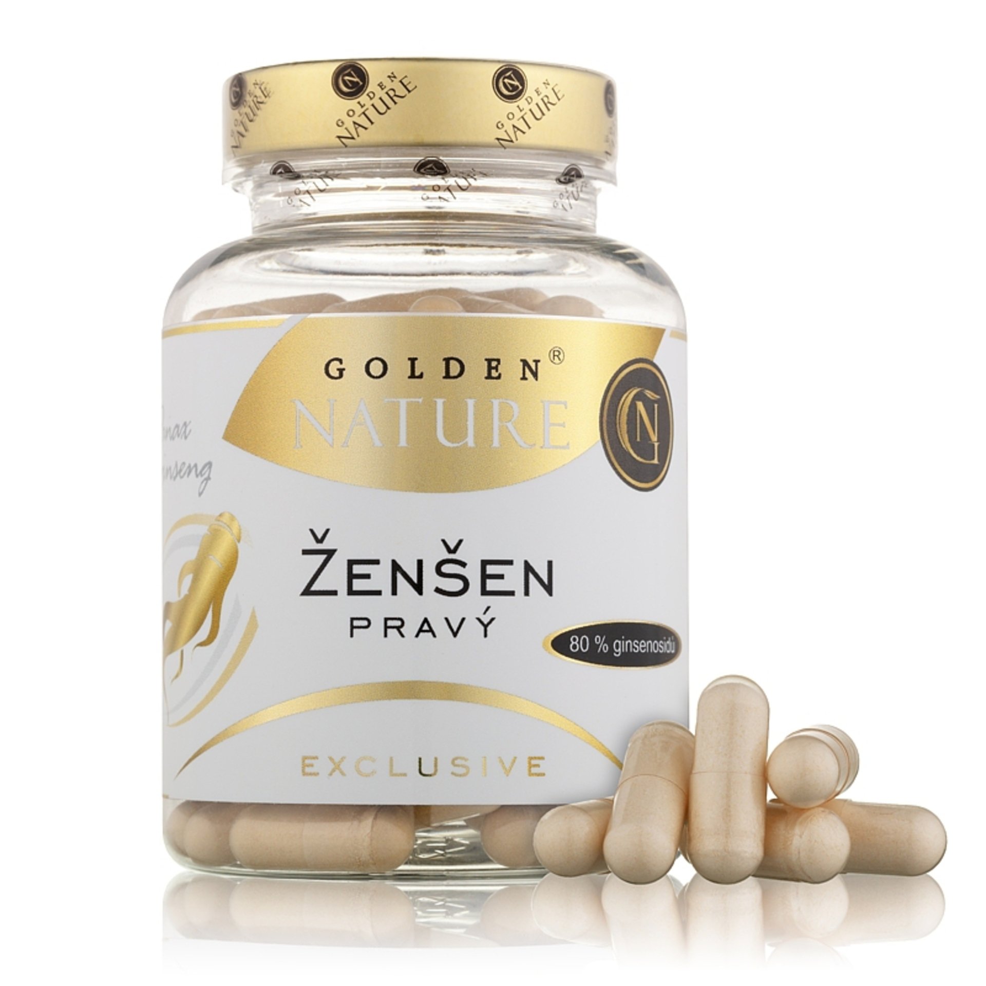 Levně Golden Nature Ženšen pravý 80% ginsenosidů 100 tablet