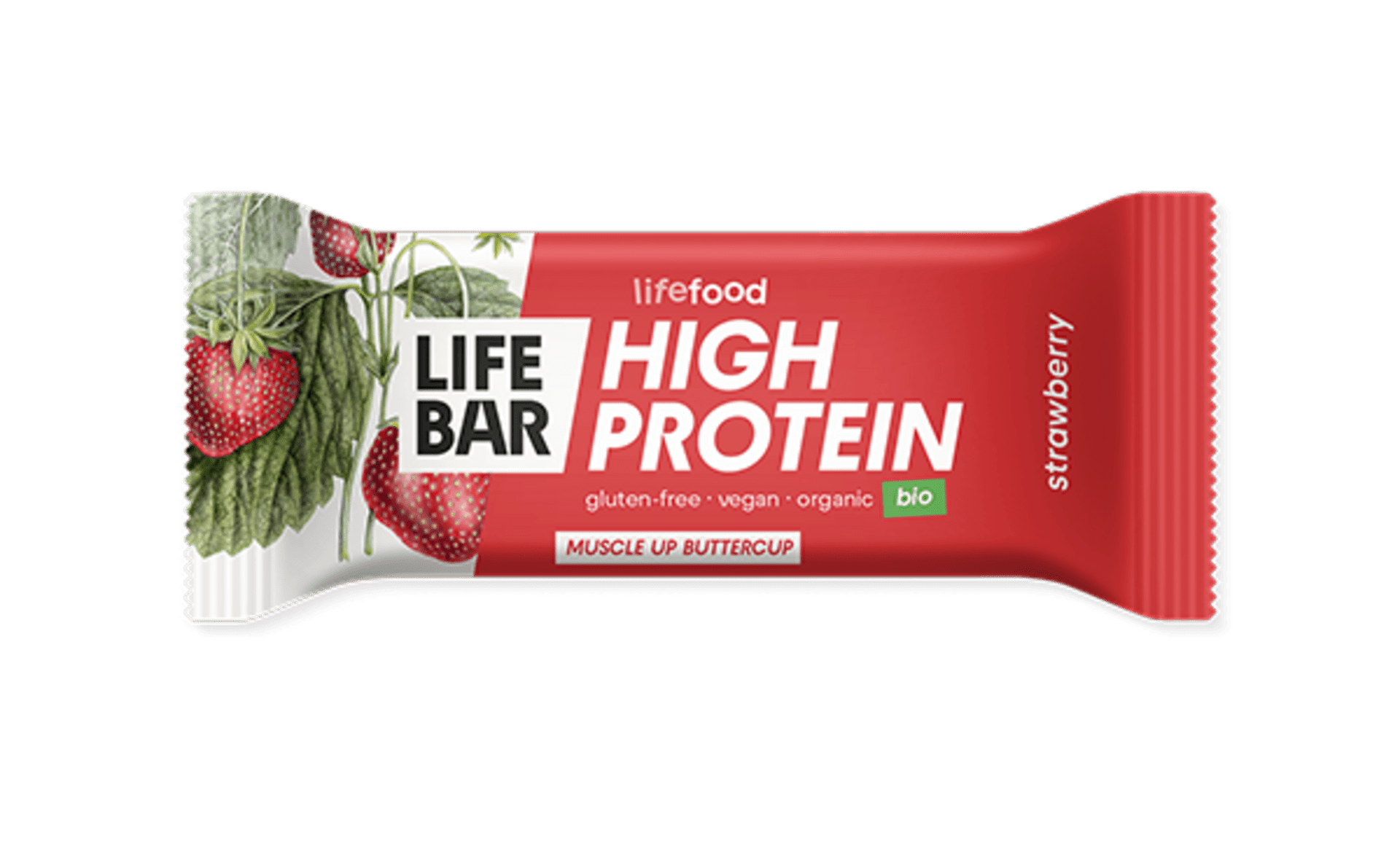 Levně Lifebar Protein tyčinka jahodová BIO 40 g