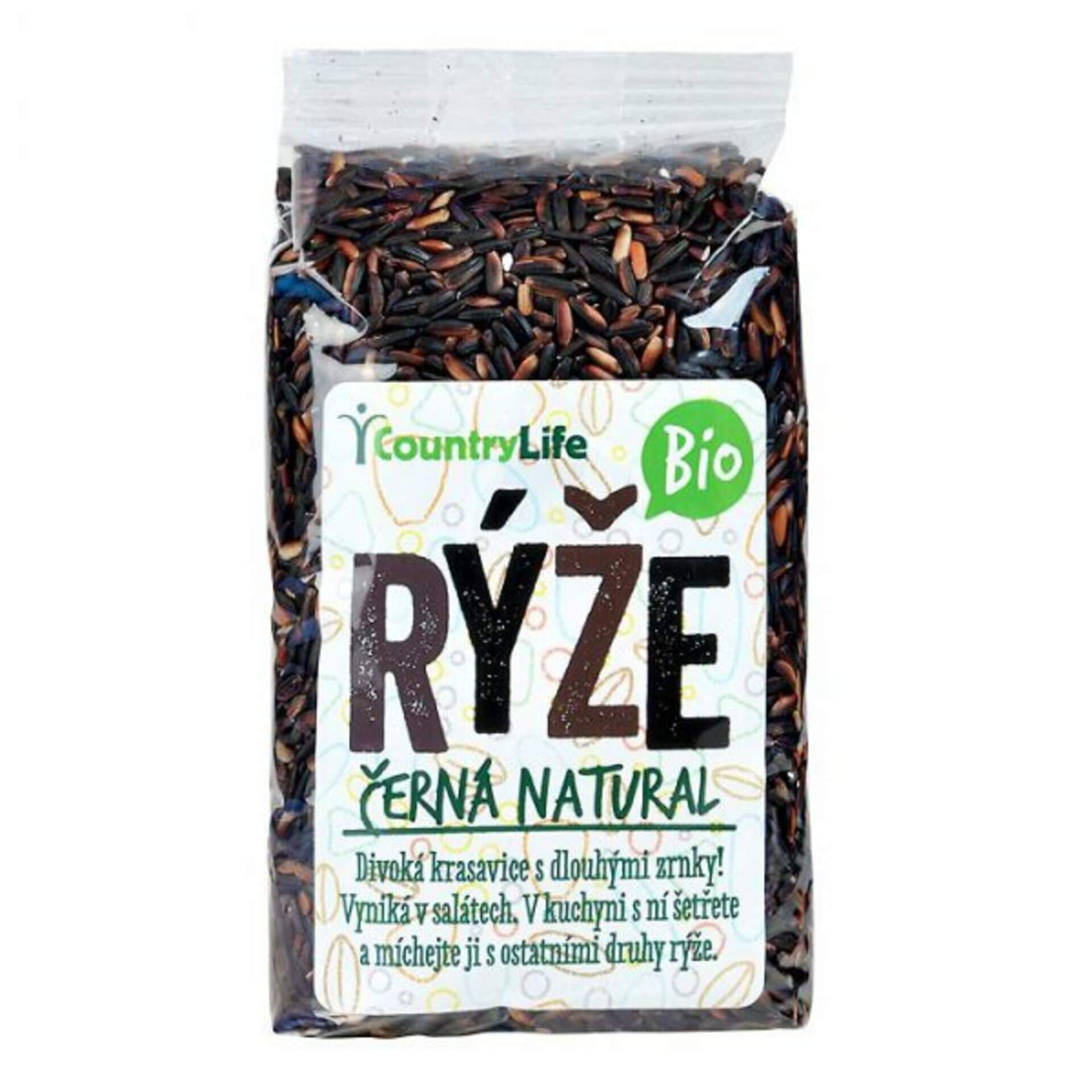 Levně Country Life Rýže černá natural BIO 500 g