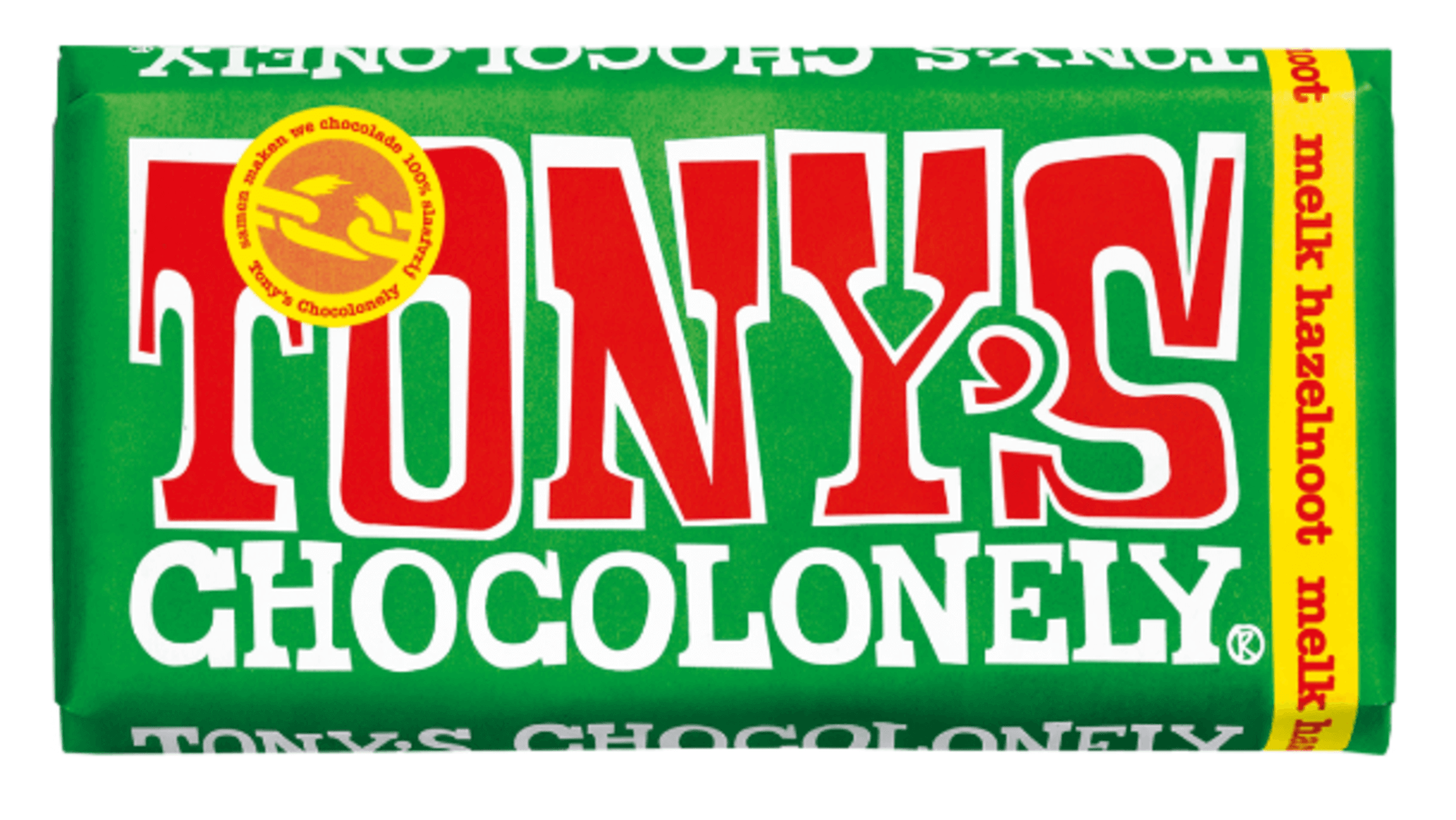 Levně Tony’s Chocolonely Mléčná čokoláda s oříšky 180 g