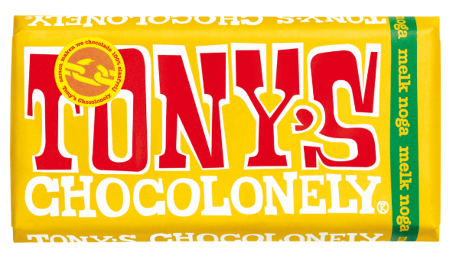 Levně Tony’s Chocolonely Mléčná čokoláda, nugát 180 g