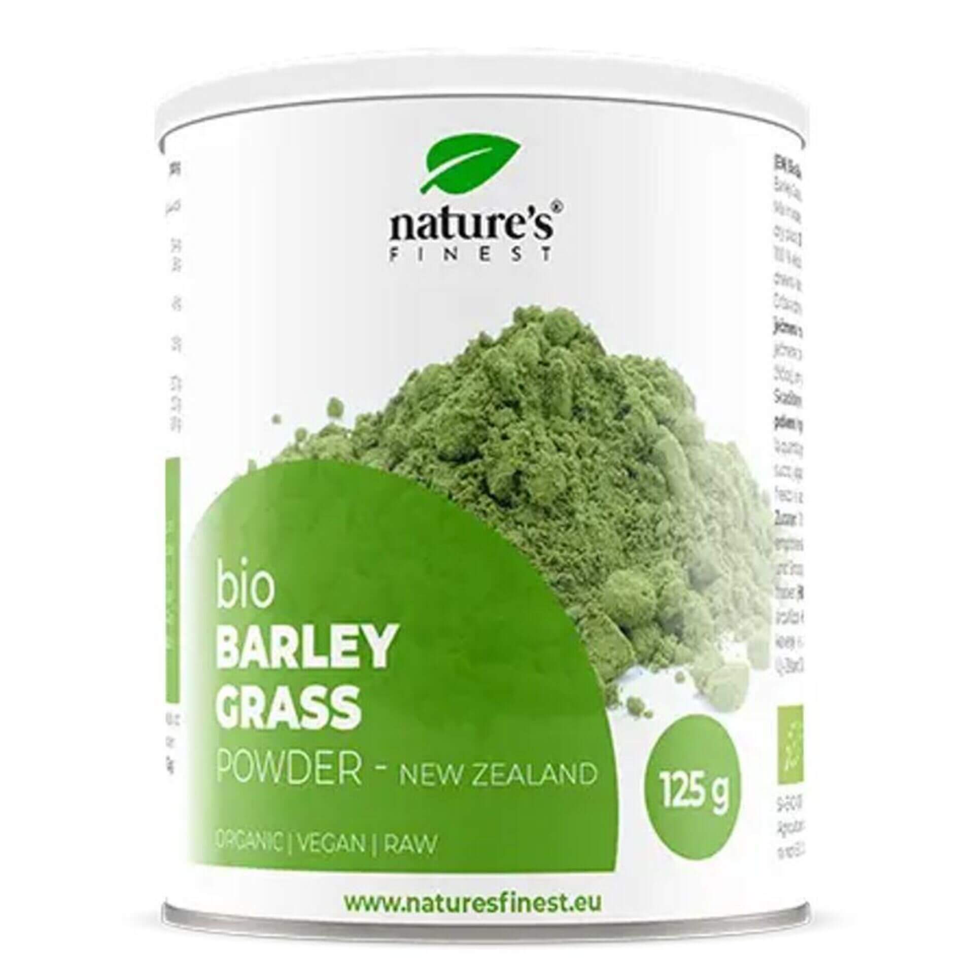 Levně Nutrisslim Barley Grass powder (Zelený ječmen) BIO 125 g