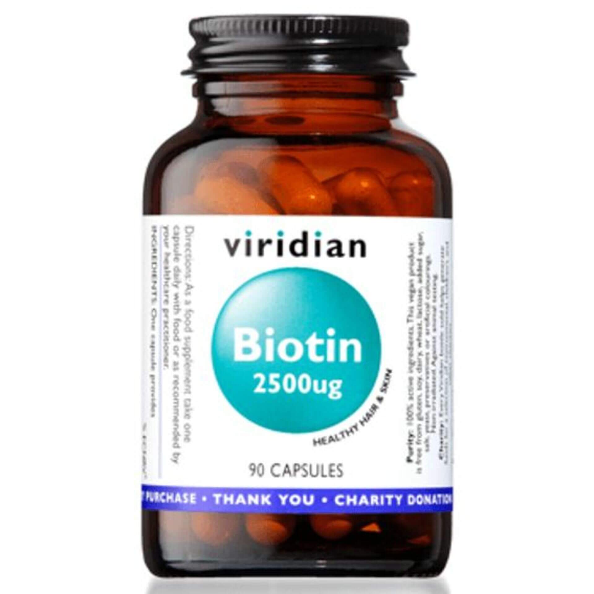 Levně Viridian Biotin 2500ug 90 tablet