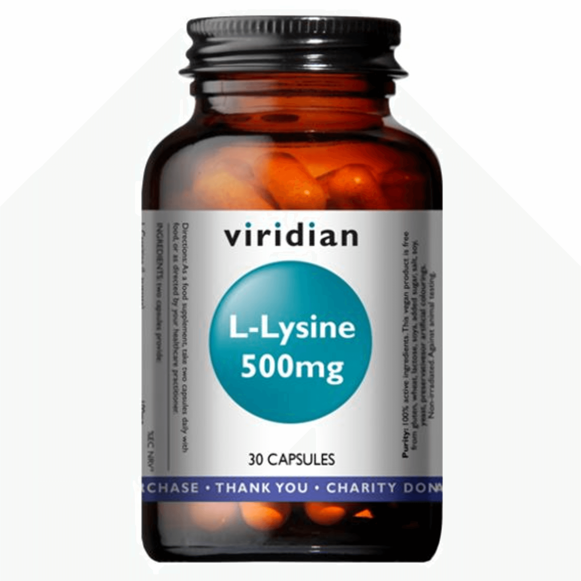 Levně Viridian L-Lysine 30 kapslí