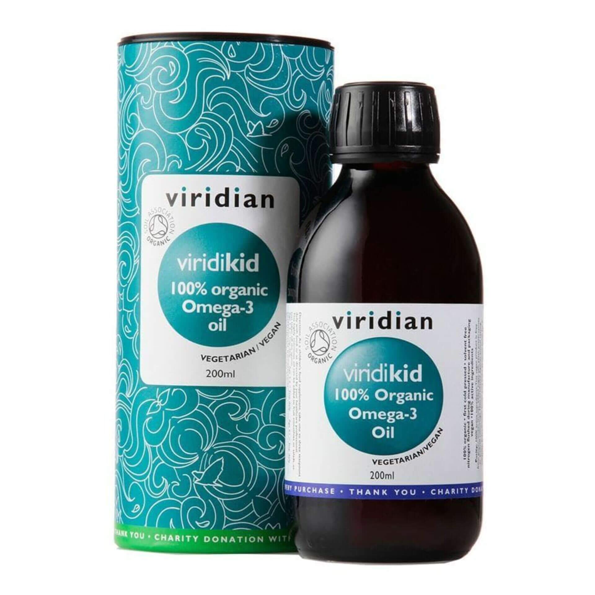 Levně Viridian Viridikid Omega 3 olej BIO 200 ml
